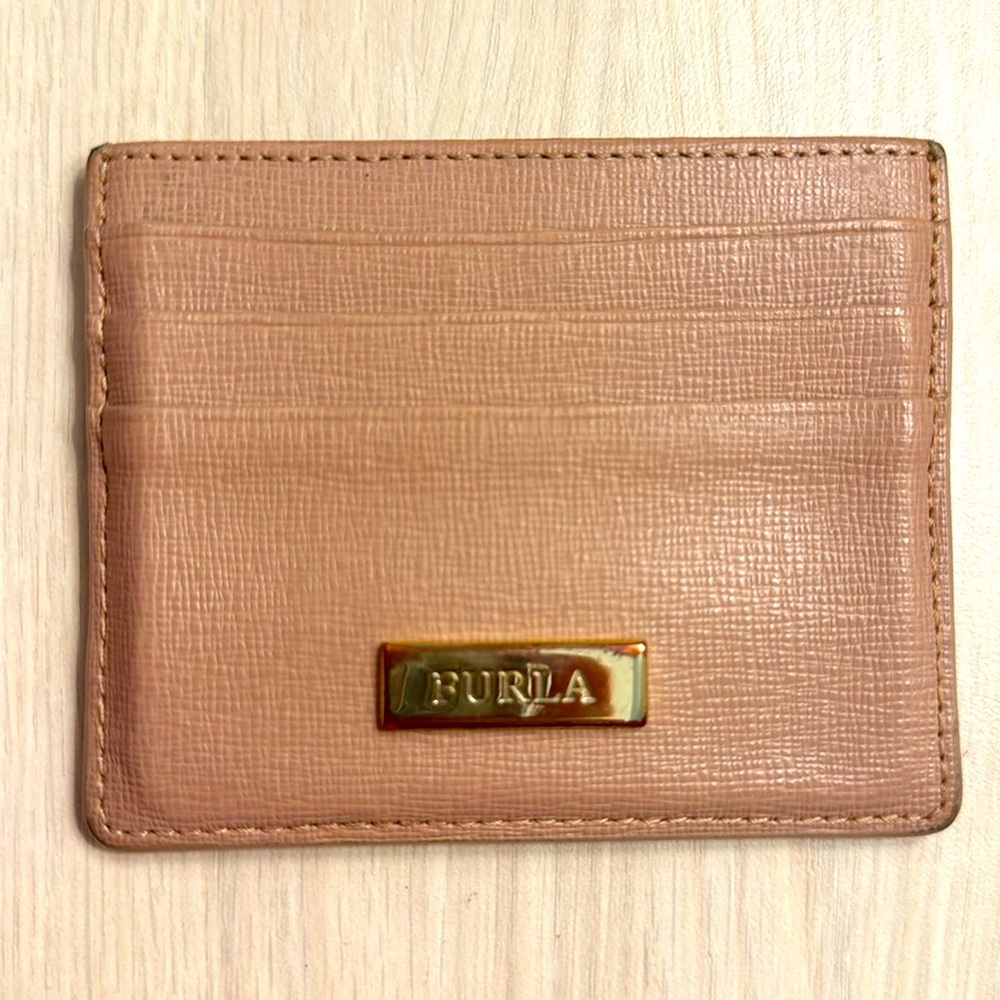 Furla Card Holder Leather Dusty Rose Color